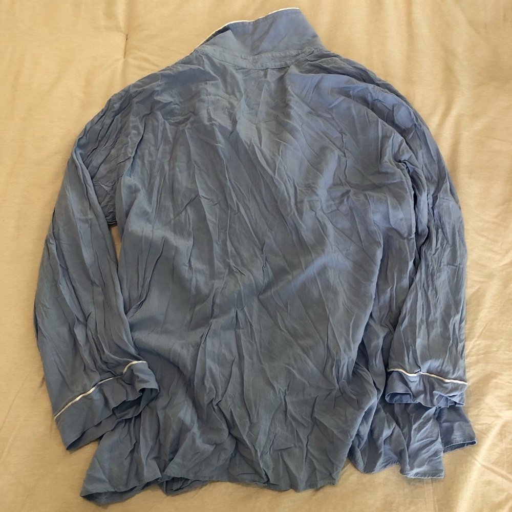 Hatch Button Down Shirt Blue Euc - image 2